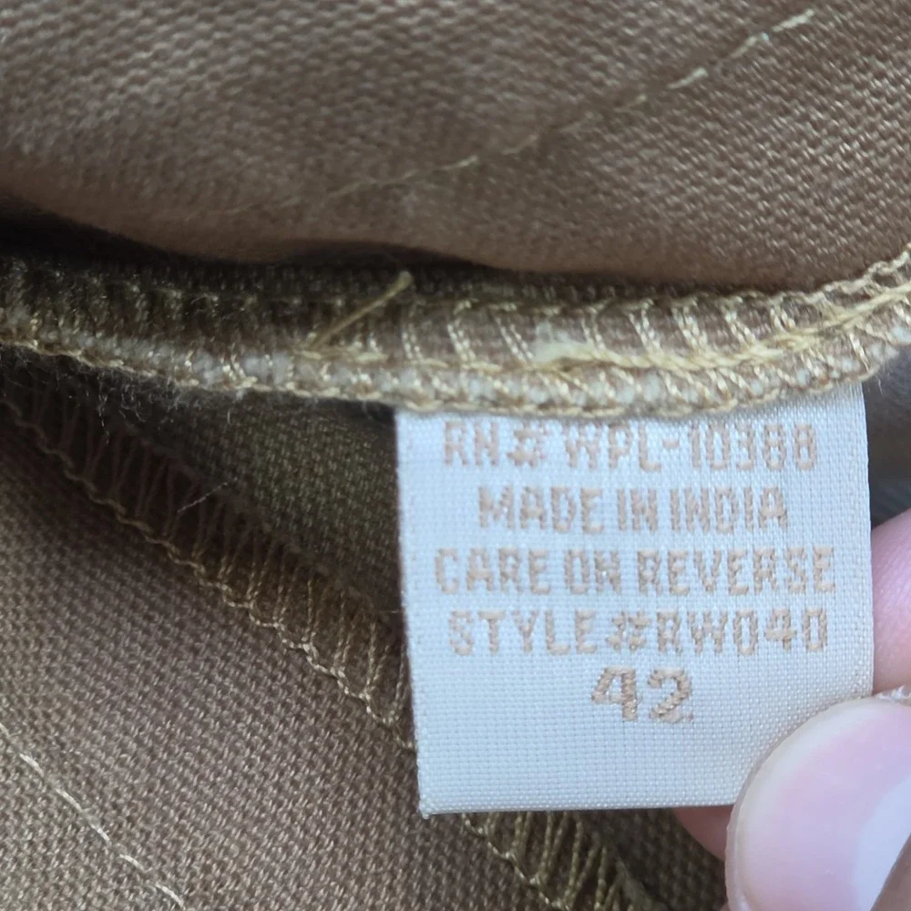 VTG Mens Scully Rangewear Durable Cotton Canvas Outdoor Pant Sz 42 Brown Tan NWT